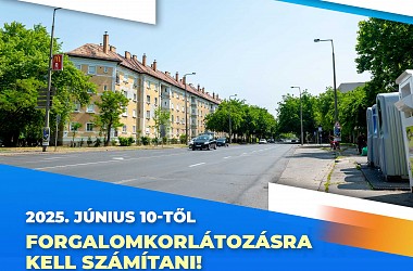 FORGALOMKORLÁTOZÁS: Győrben a Szigethy Attila úton